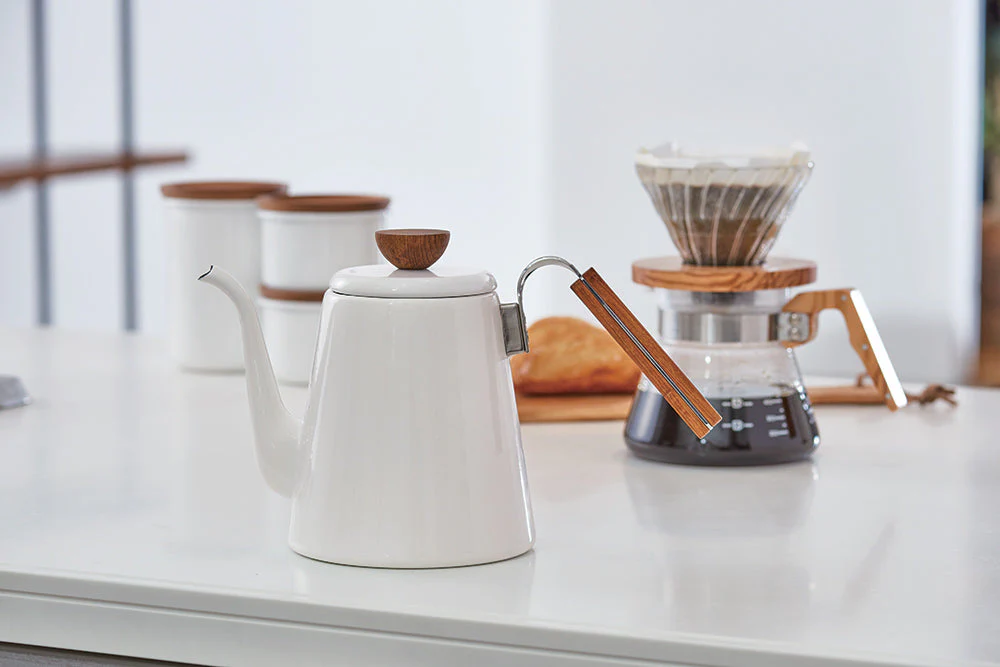 Hario Bona Enamel  Coffee Drip Kettle (800ml) - Image 2