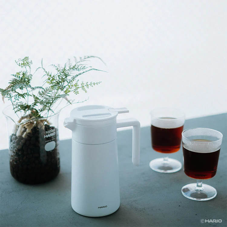 Double-Walled Thermal Pot With Ceramic Coating - 600ml (White) - Image 3