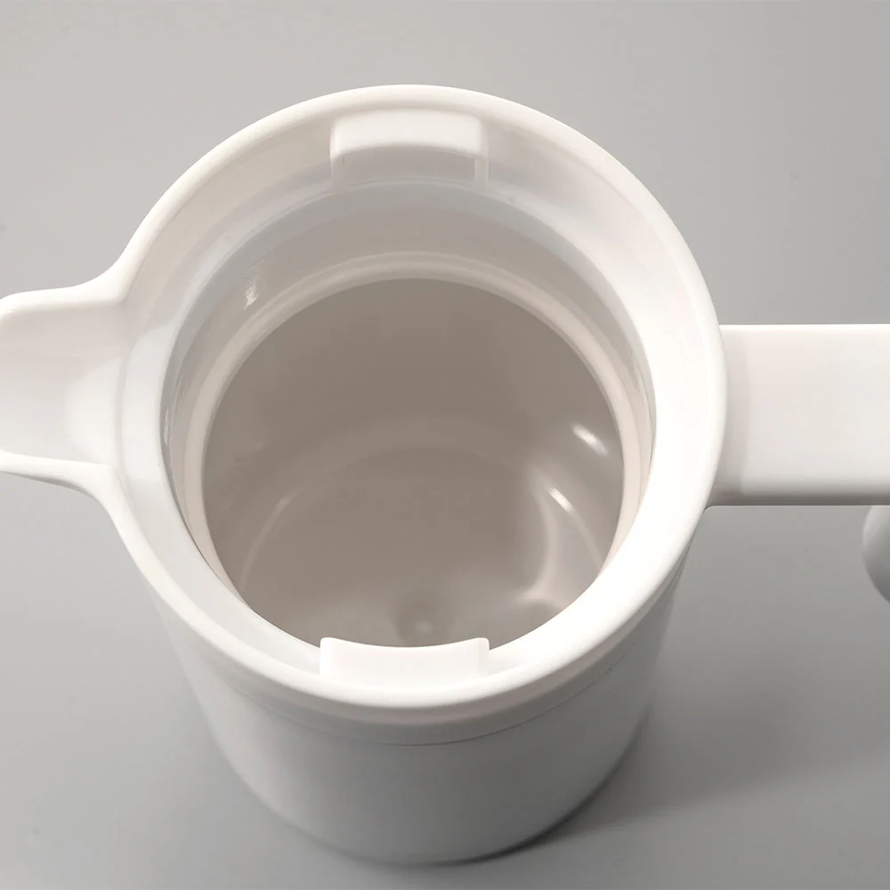 Double-Walled Thermal Pot With Ceramic Coating - 600ml (White) - Image 4