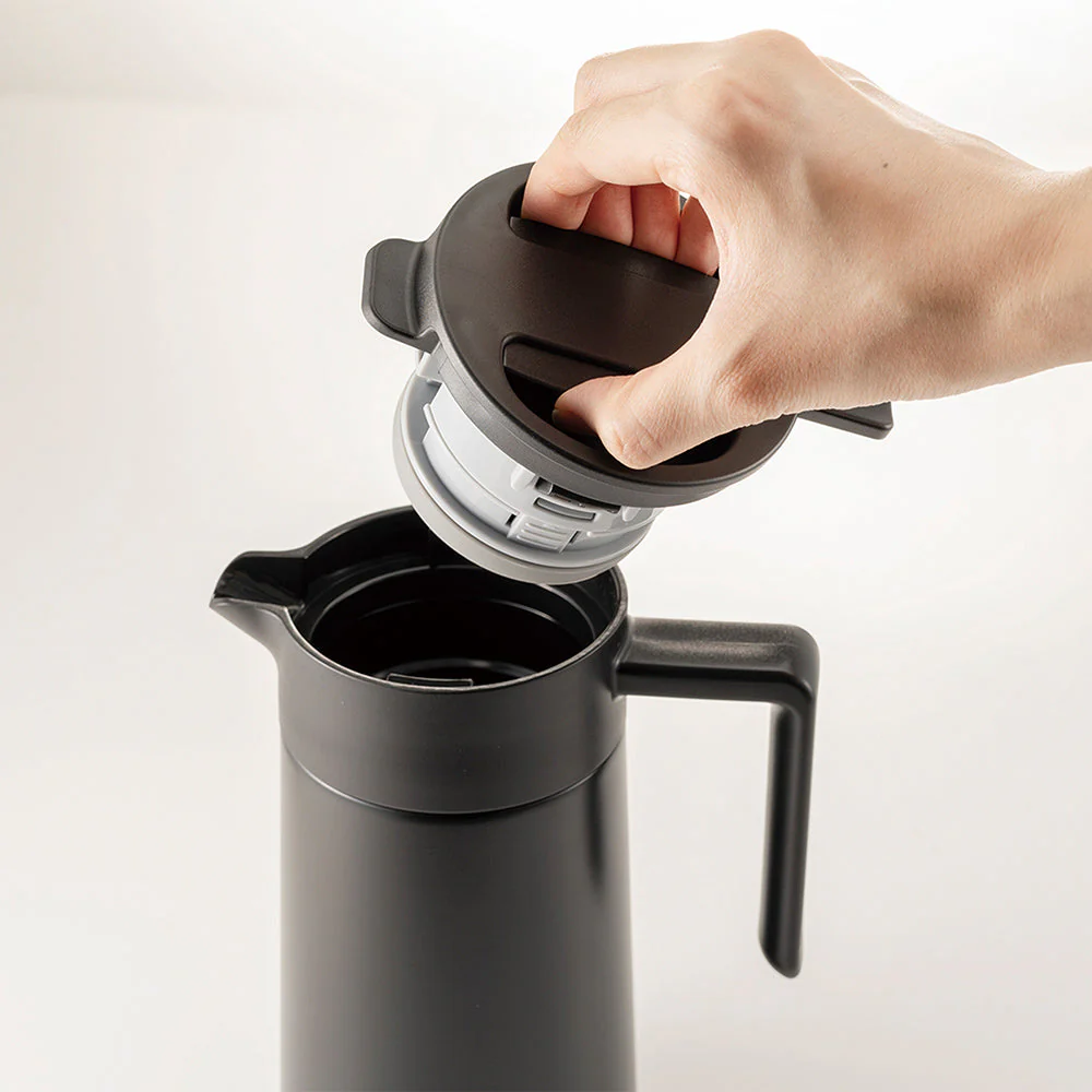 Double-Walled Thermal Pot With Ceramic Coating - 800ml (Black) - Image 3