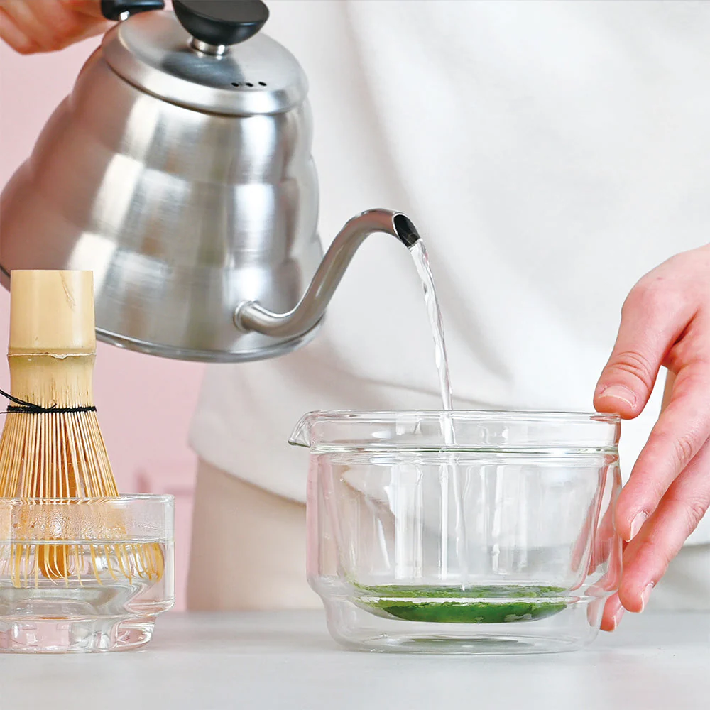 Hario Double-walled Matcha Bowl 300ml (Clear) - Image 2