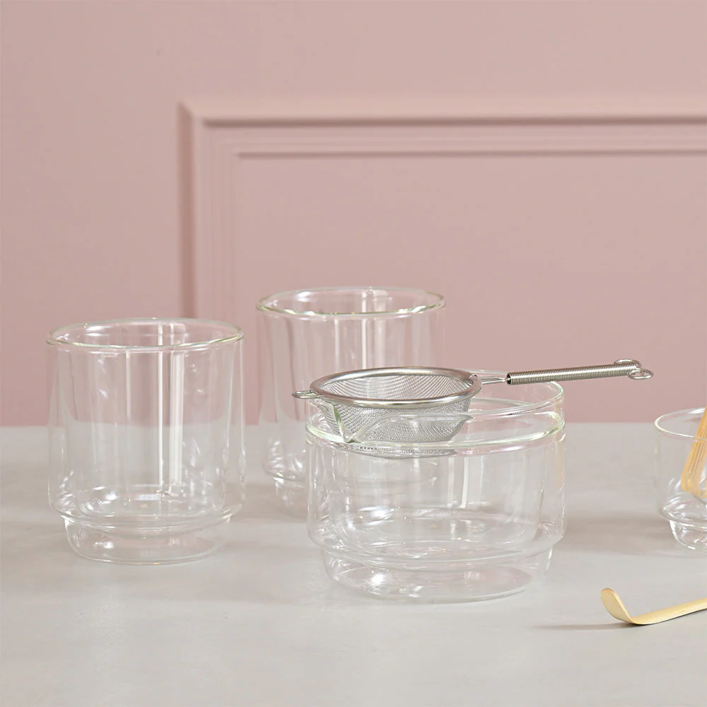Hario Double-walled Matcha Cup 370ml (Clear) - Image 3