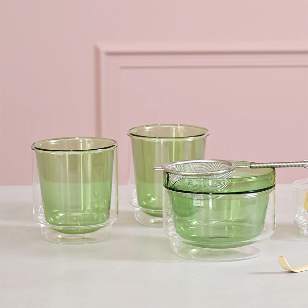 Hario Double-walled Matcha Cup 370ml (Green) - Image 3