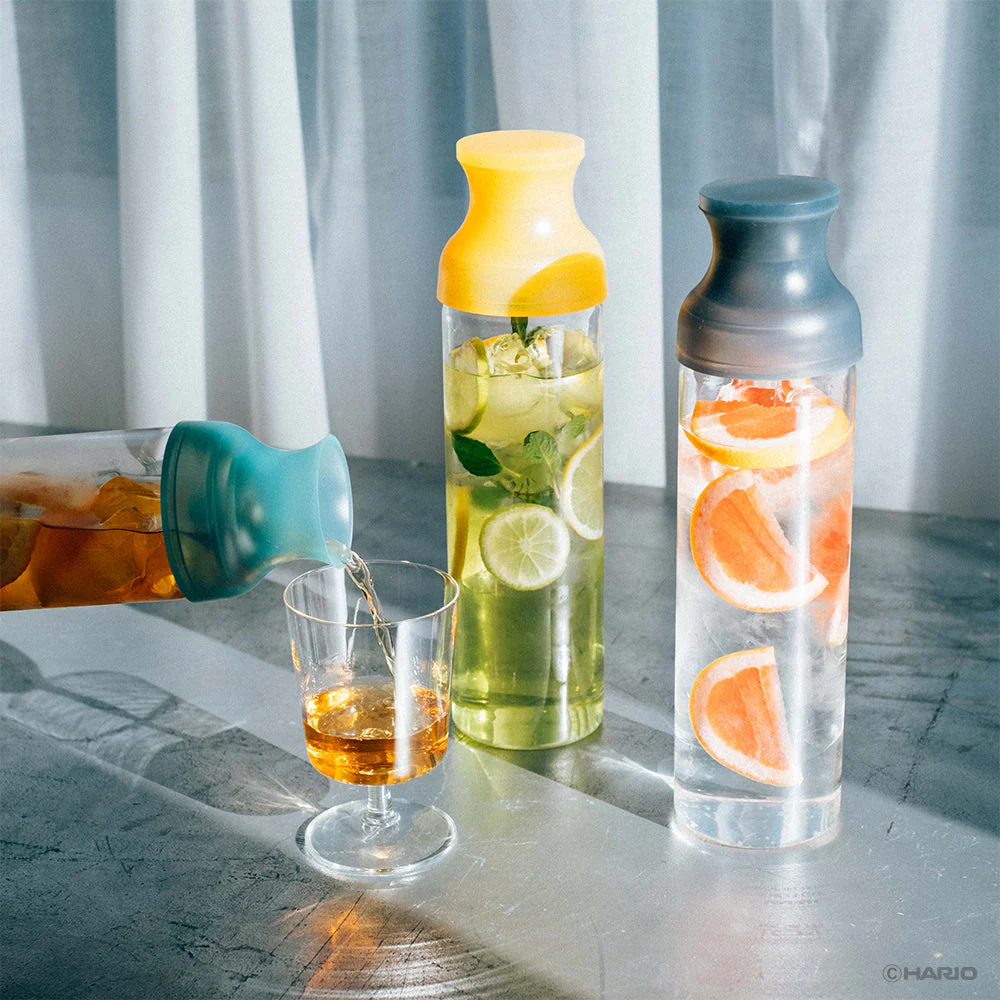 Hario Filter-in Carafe Cold Brew Tea Bottle - 1000ml (Transparent Green) - Image 3