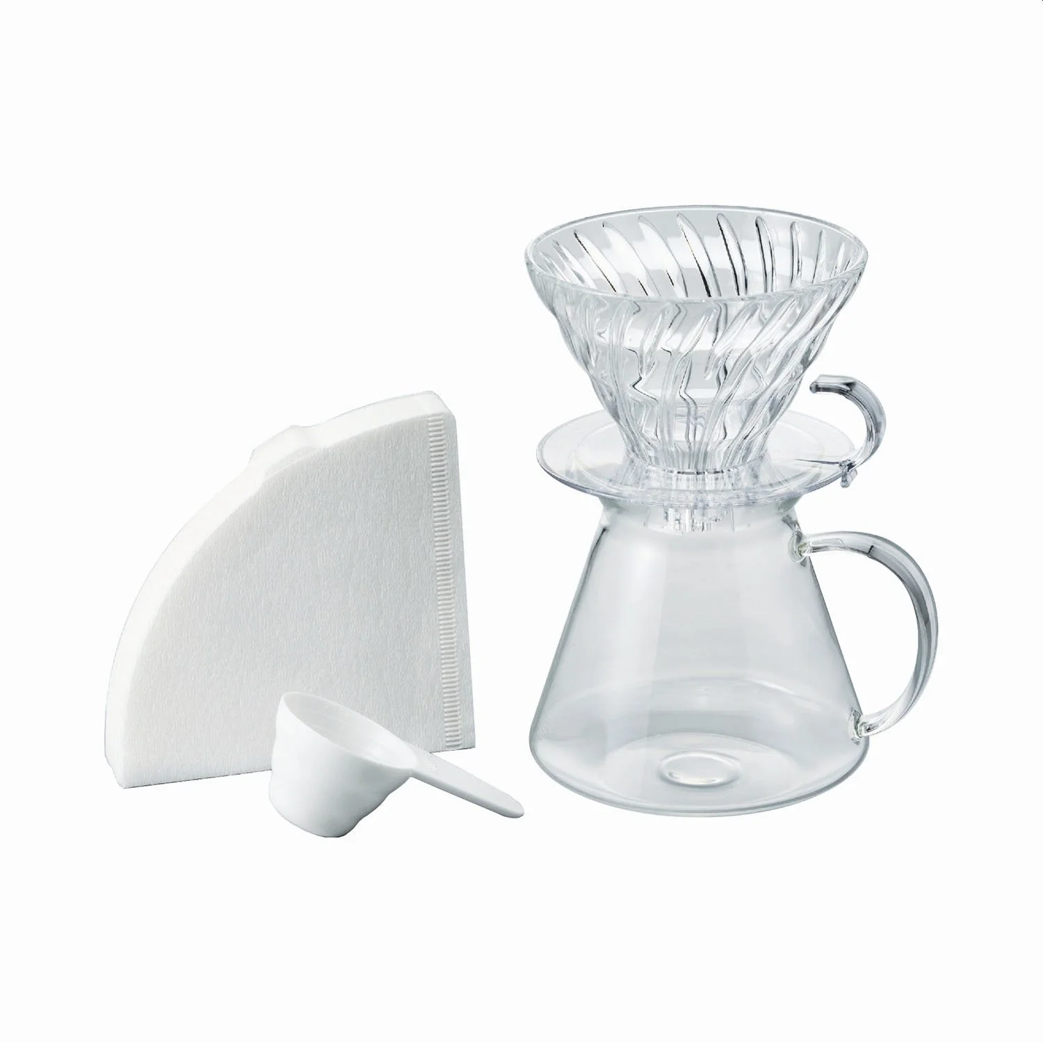 Hario Mini Mill PLUS and Simply Hario V60 Glass Brewing Kit - Image 2