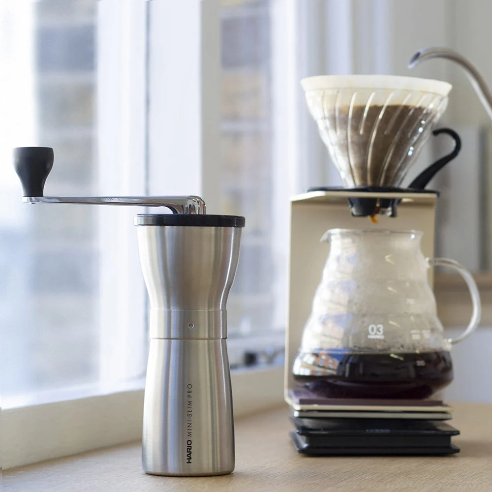 Hario Mini-Slim Pro Coffee Grinder (Stainless Steel) - Image 3