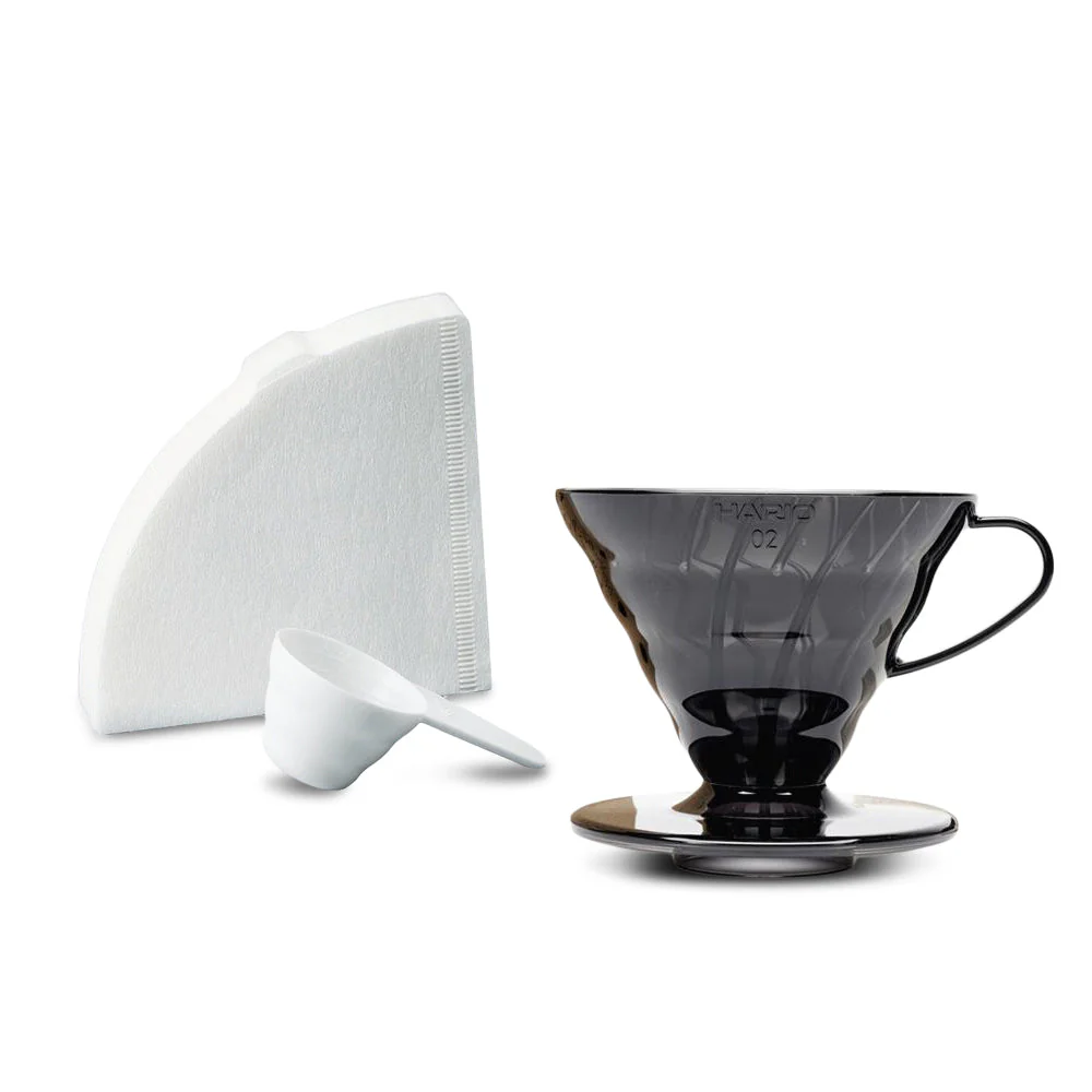 Hario V60 and Skerton N Coffee Grinder Starter Kit (Black) - Image 3