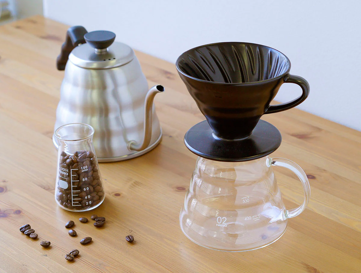 Hario V60 Ceramic Coffee Dripper Matte Black - Size 02 - Image 2