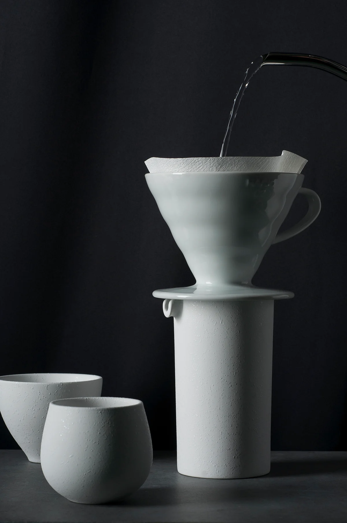 Hario V60 Ceramic Coffee Dripper Matte White - Size 02 - Image 2