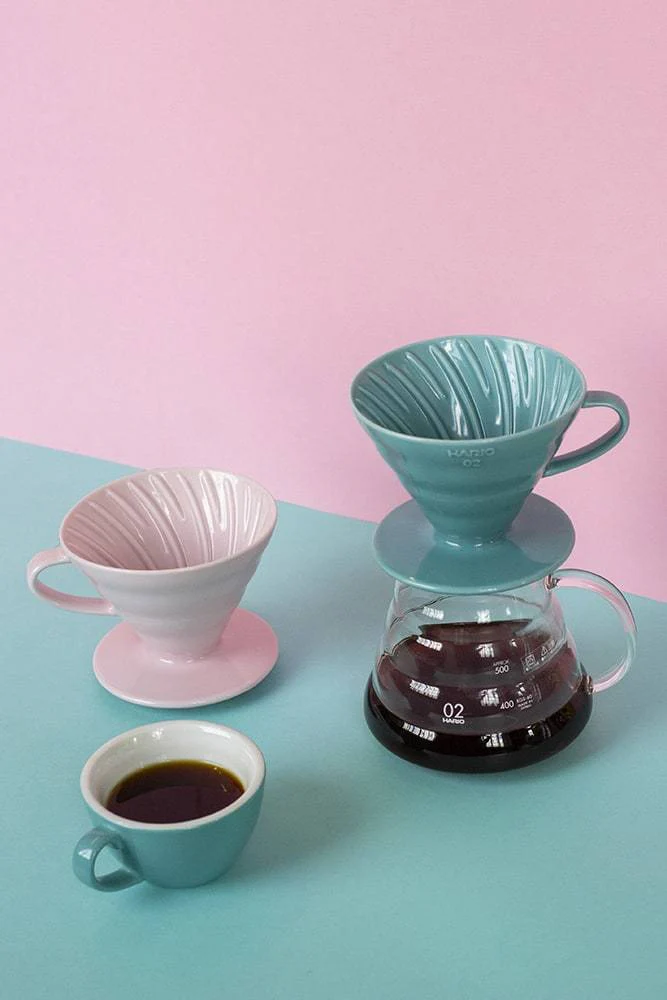 Hario V60 Ceramic Coffee Dripper Pink - Size 02 - Image 2