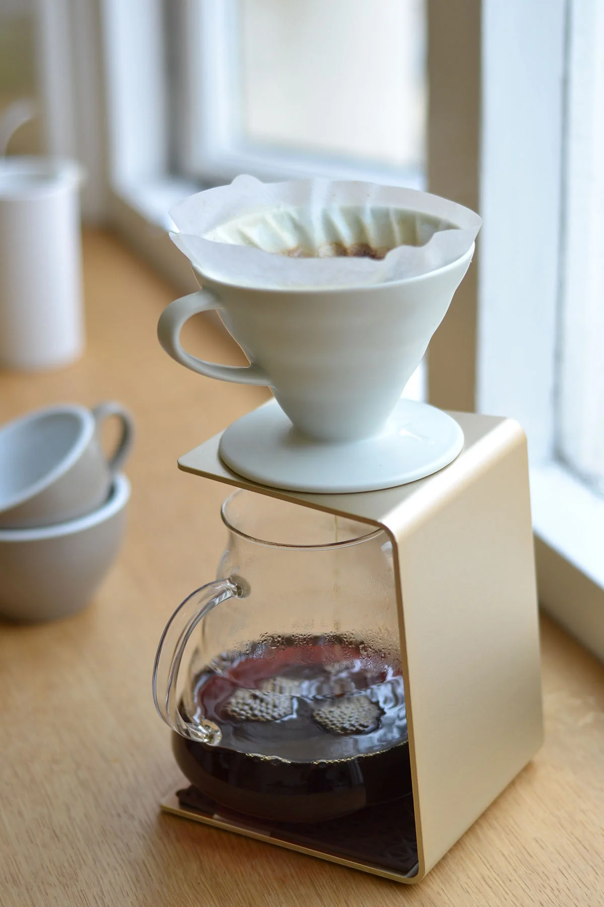 Hario V60 Ceramic Coffee Dripper White (Size 01) - Image 2