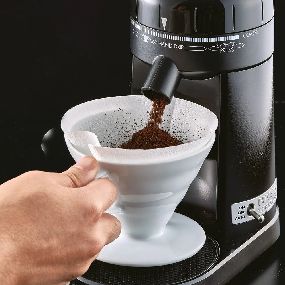Hario V60 Ceramic Coffee Dripper - White (Size 02) - Image 3