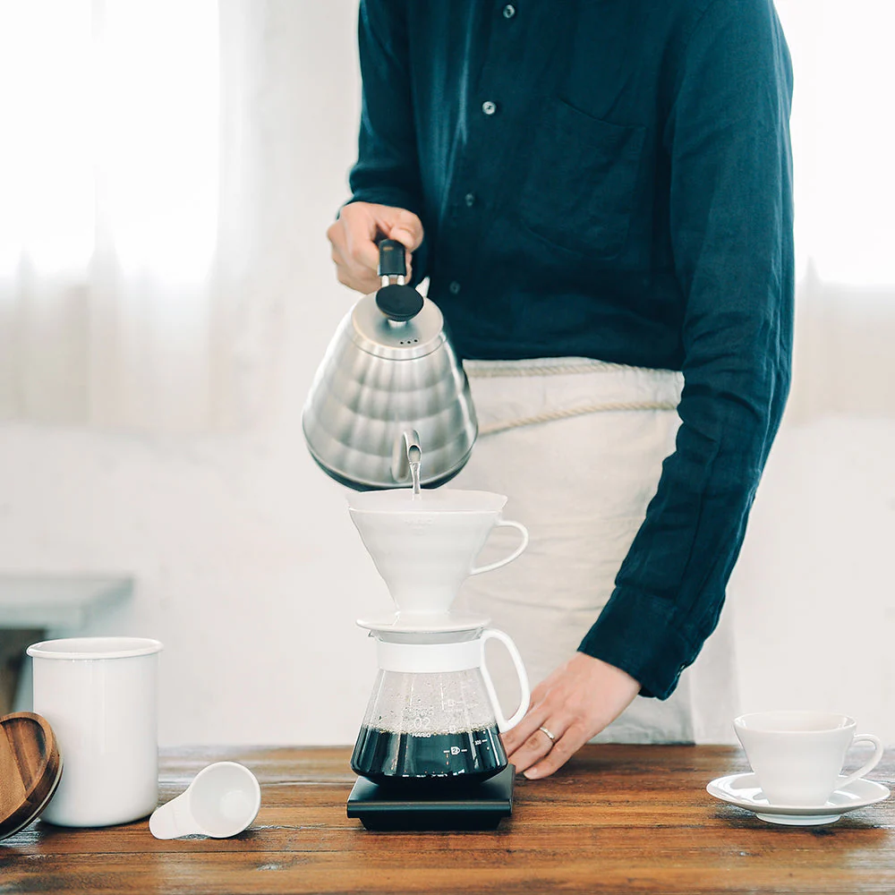 Hario V60 Ceramic Coffee Maker Kit Size 02 (White) - Image 4