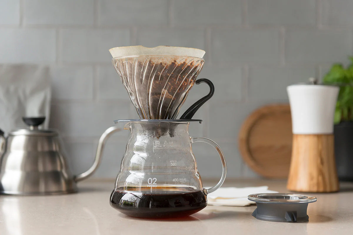 Hario V60 Glass Coffee Dripper Black - Size 03 - Image 2
