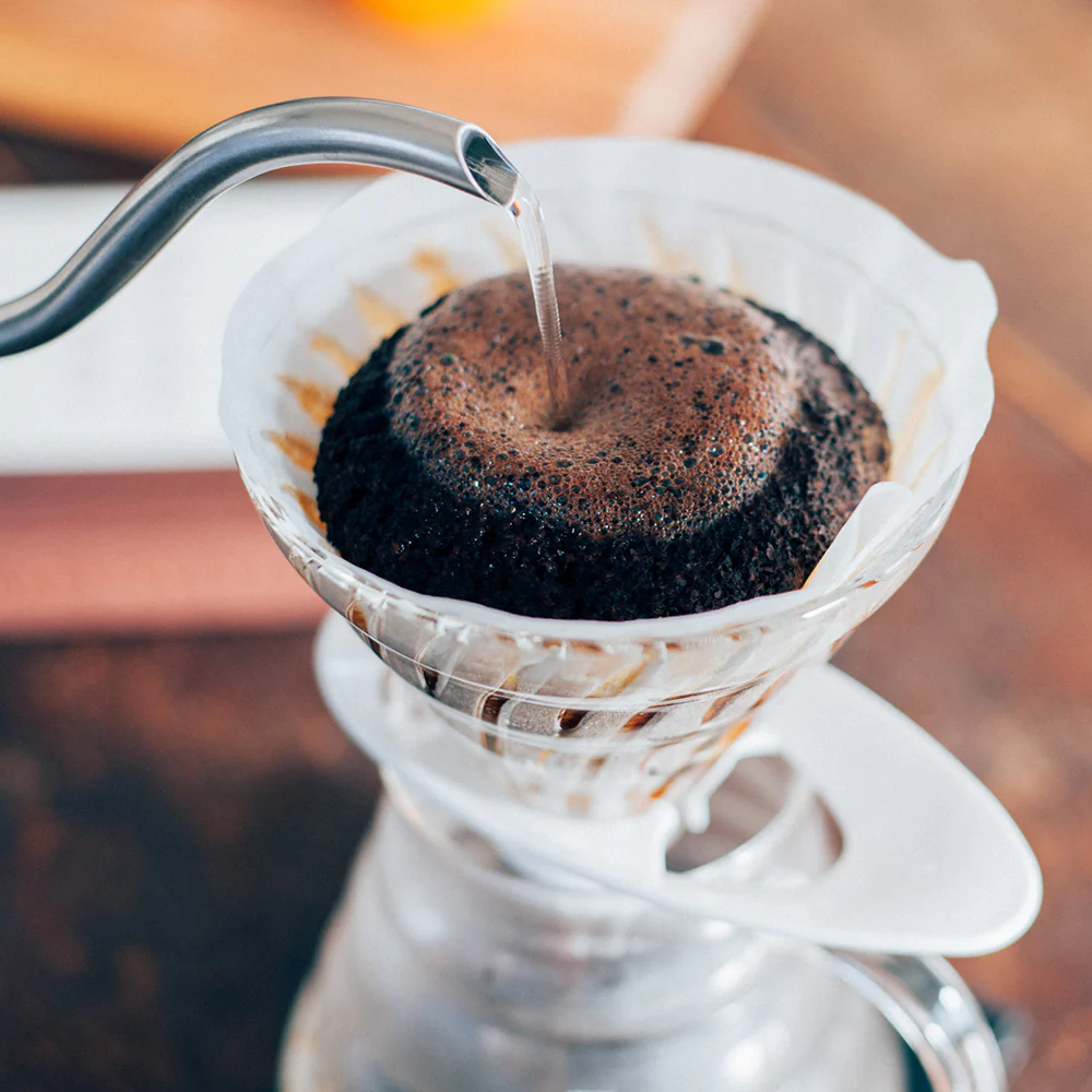 Hario V60 Glass Coffee Dripper White - Size 02 - Image 3