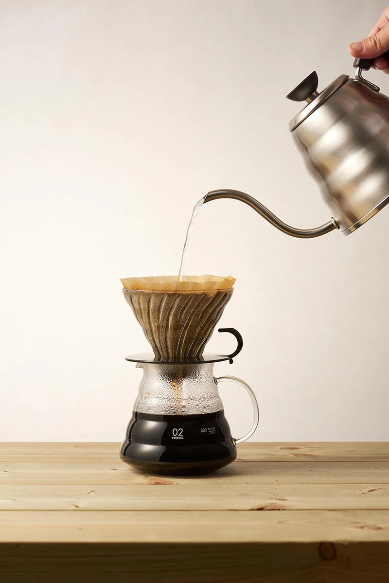 Hario V60 Glass Dripper Transparent Black - Size 02 - Image 2