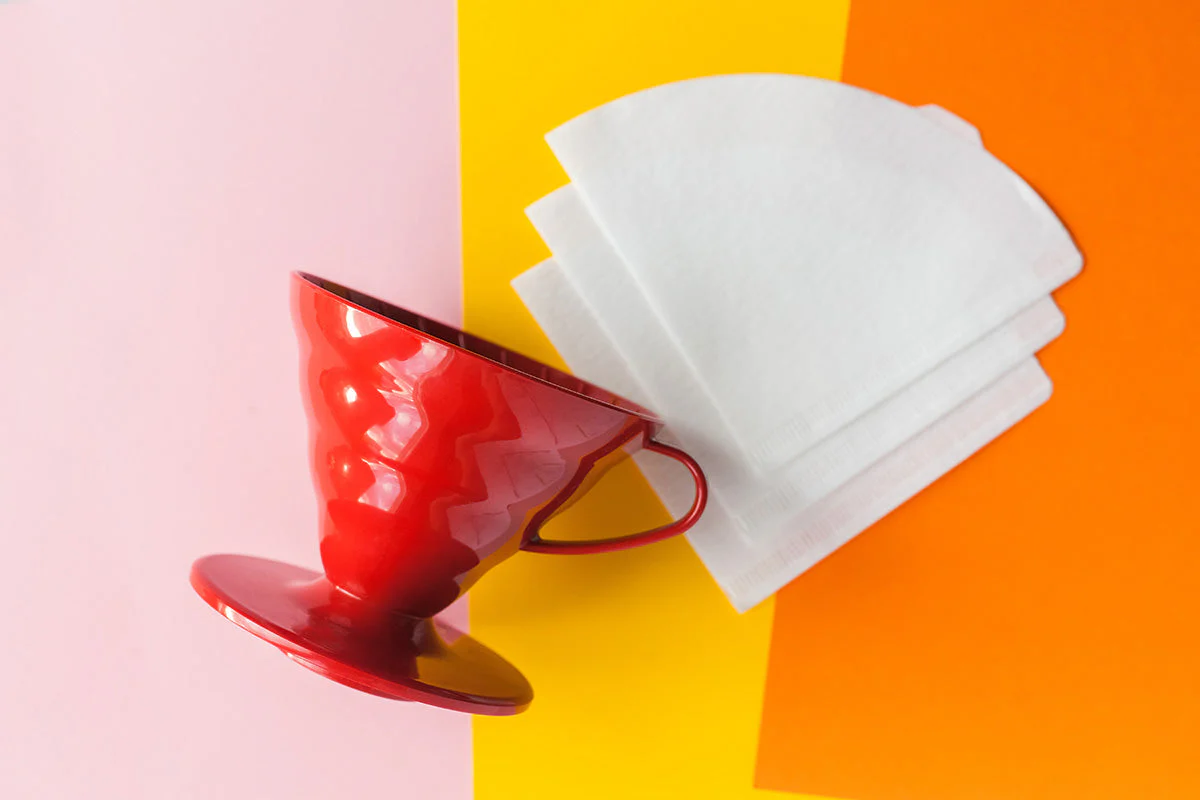 Hario V60 Plastic Coffee Dripper Red - Size 02 - Image 2