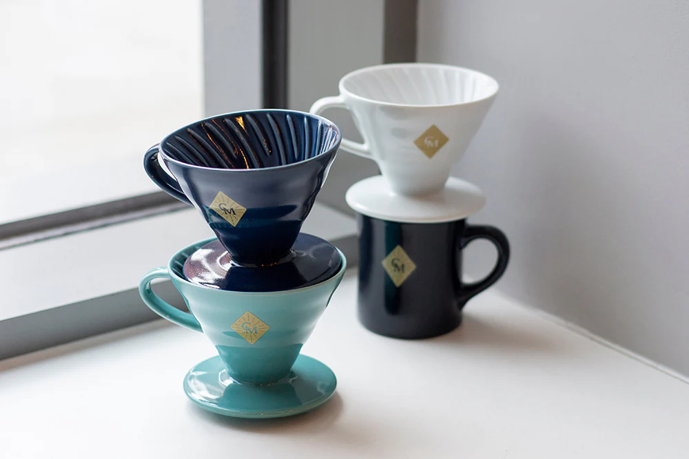 Hario V60 Ceramic Coffee Dripper Turquoise (Coffee Masters) - Size 02 - Image 2