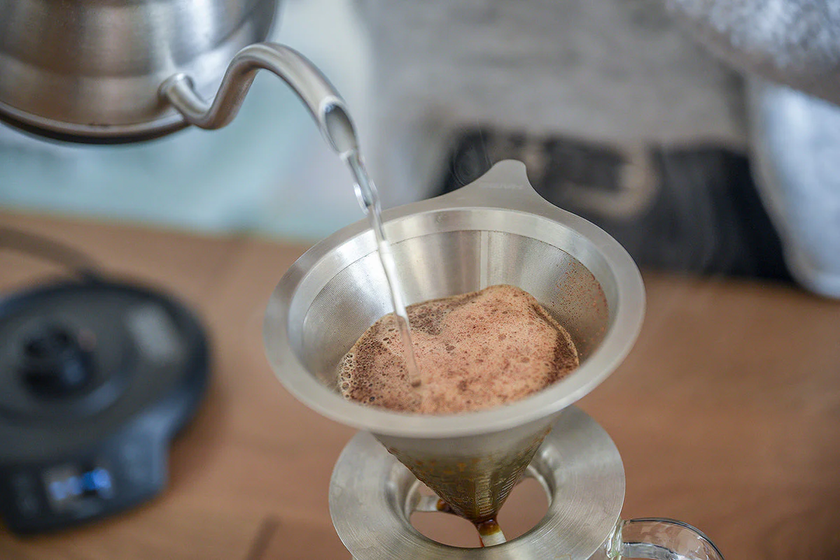 Hario V60 Double Mesh Metal Coffee Dripper - Size 02 - Image 2